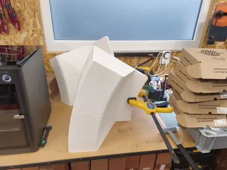 Moules de collage pour un chantier nucléaire