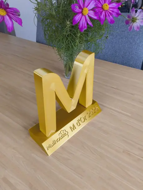 Trophées 3D sur-mesure pour le M d'Or