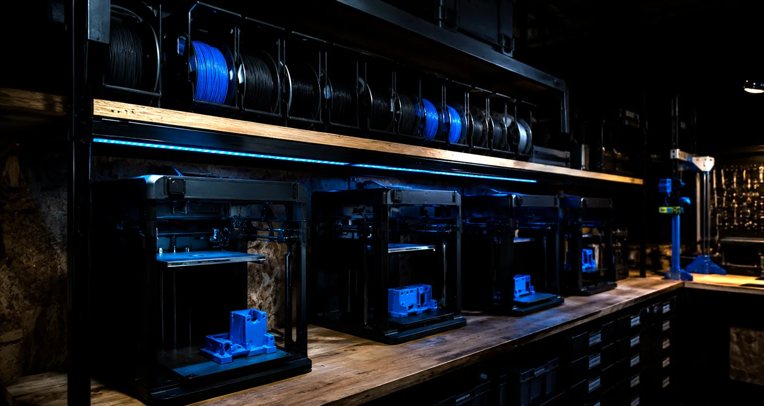 Osmoz 3D FDM printer farm in production