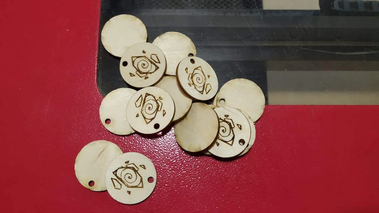Laser engraving and cutting on plywood