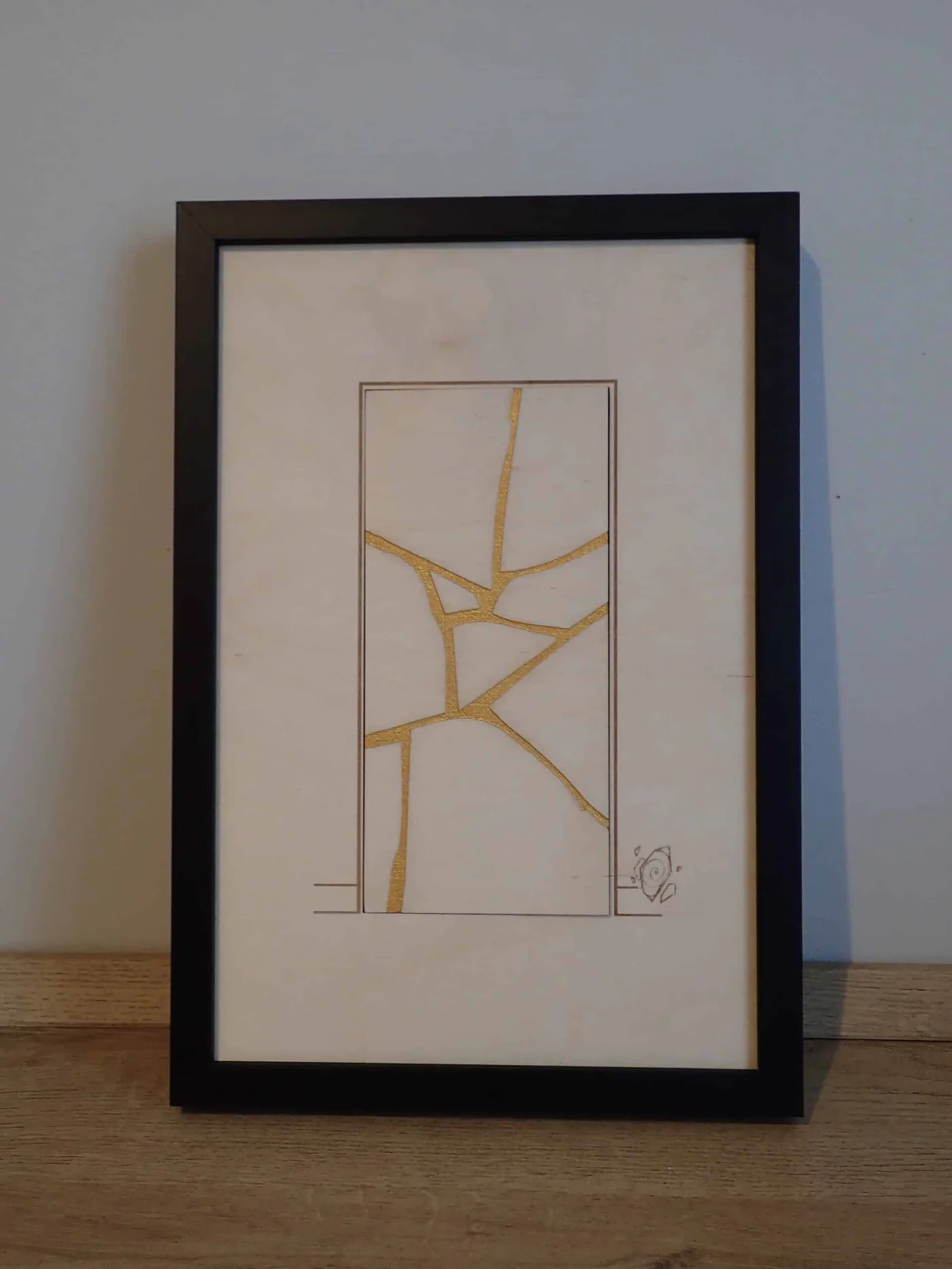 Laser-engraved frames for a watercolour exhibition — photo 2