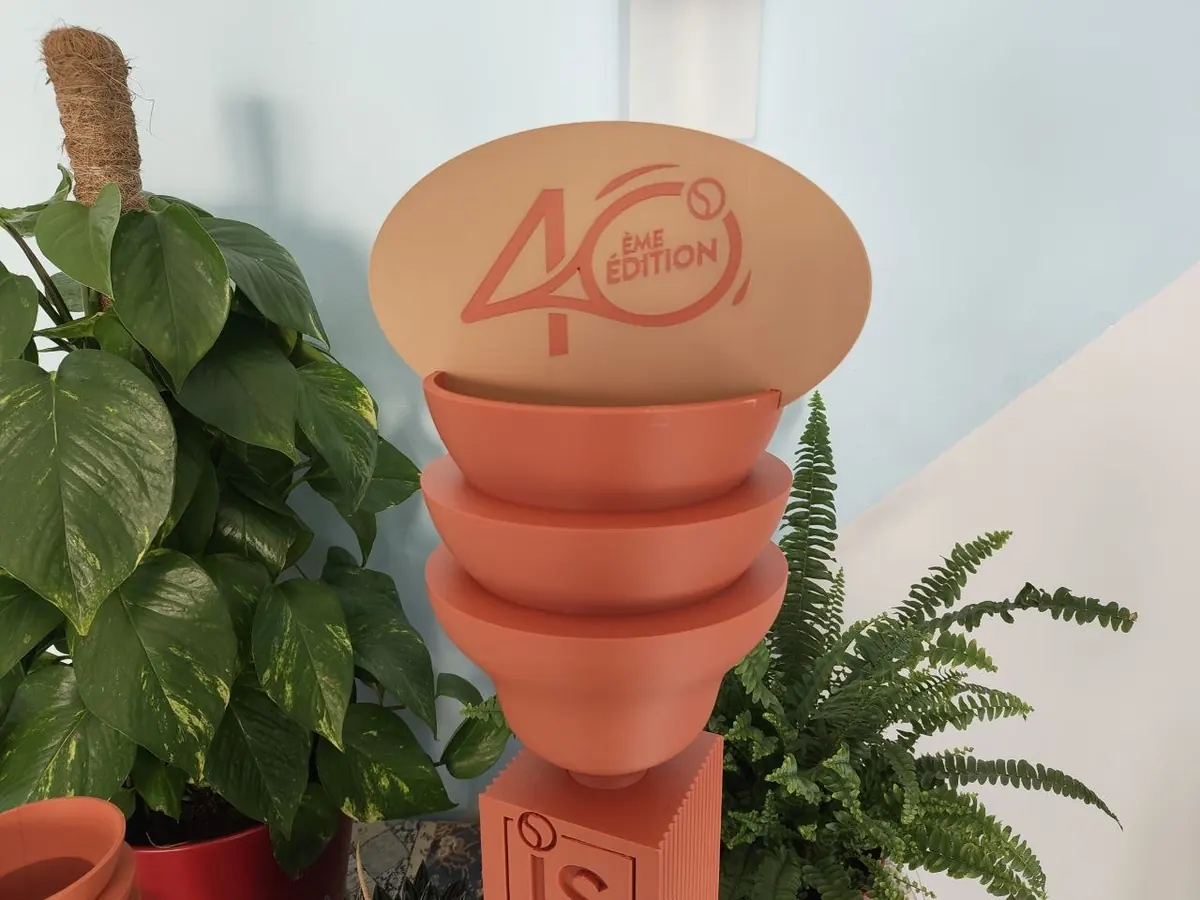Trophies for the 40th anniversary of the Internationaux de Strasbourg