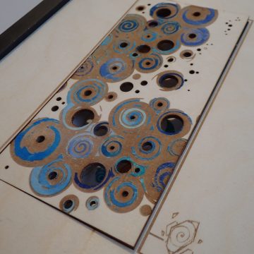 Porte artistique laser