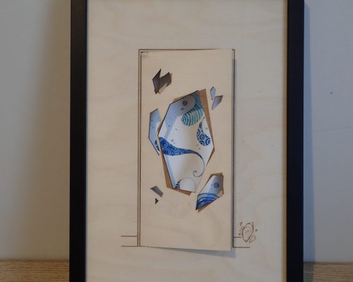 oeuvre découpé au laser